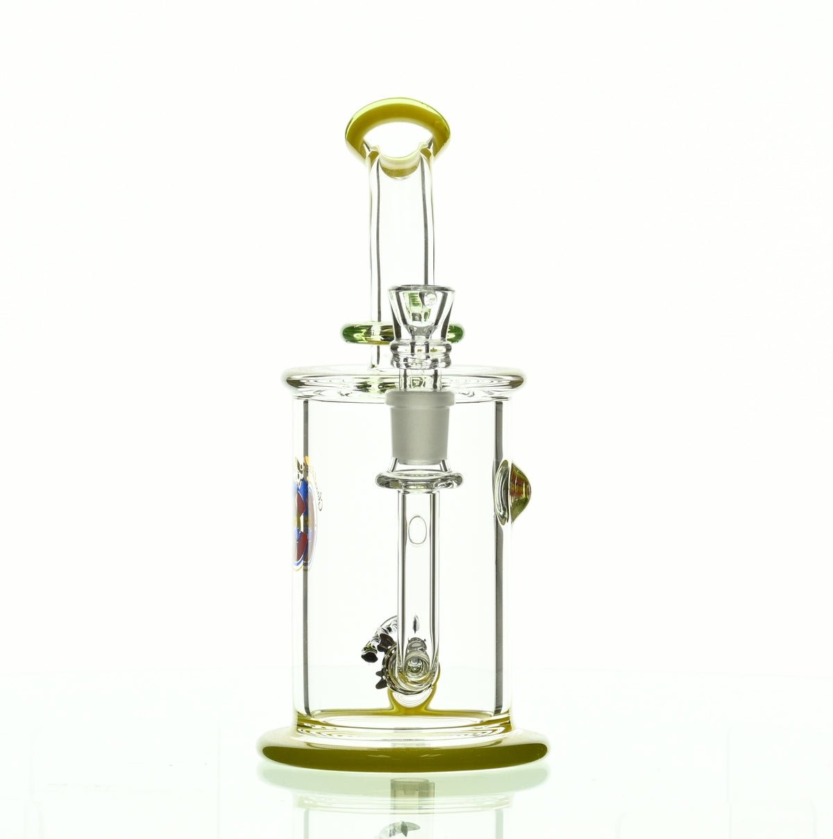 GLASSLAB 303 CAM 04 INLINE MATRIX CLEAR GREEN/CLEAR YELLOW - Smoke Spot Smoke Shop