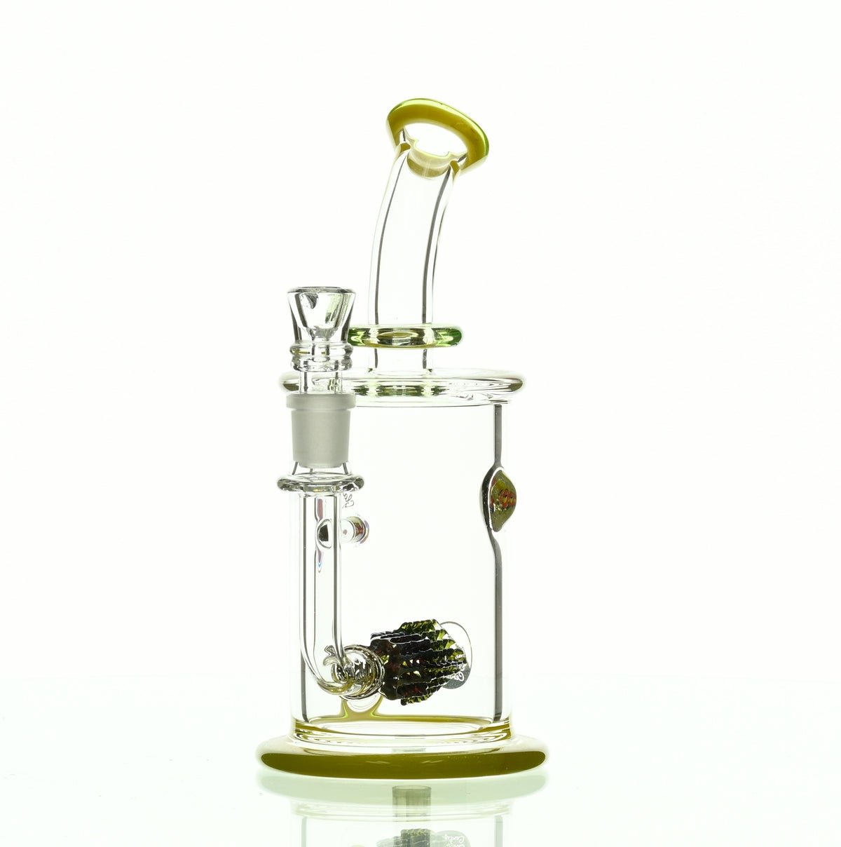 GLASSLAB 303 CAM 04 INLINE MATRIX CLEAR GREEN/CLEAR YELLOW - Smoke Spot Smoke Shop