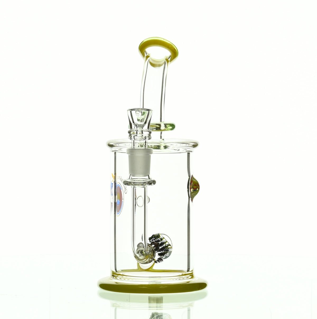 GLASSLAB 303 CAM 04 INLINE MATRIX CLEAR GREEN/CLEAR YELLOW - Smoke Spot Smoke Shop