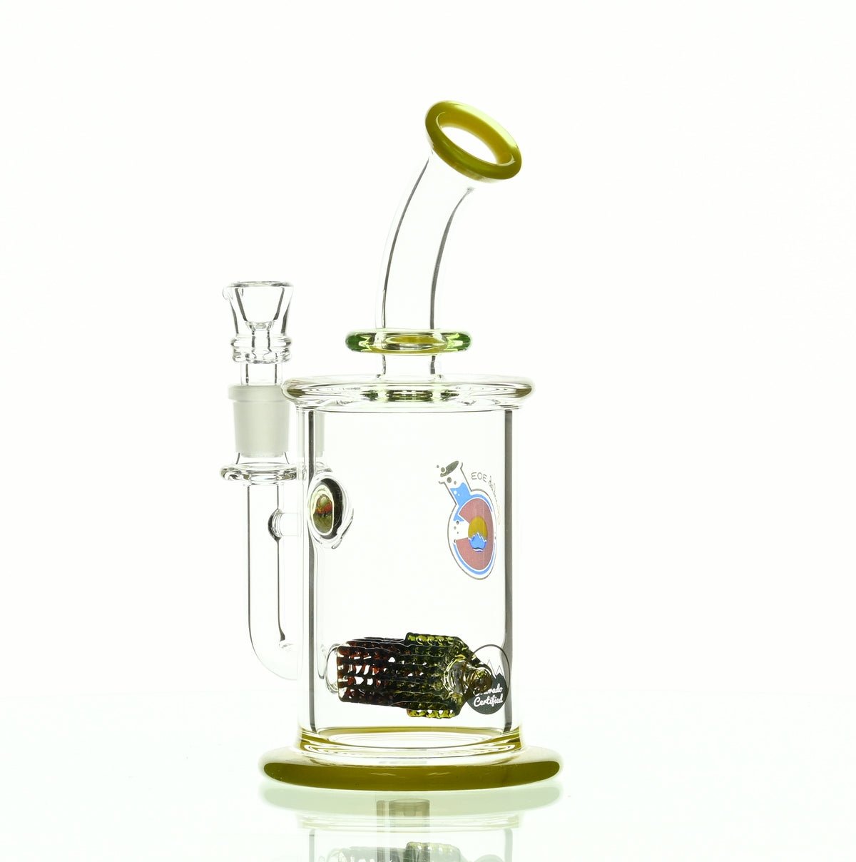 GLASSLAB 303 CAM 04 INLINE MATRIX CLEAR GREEN/CLEAR YELLOW - Smoke Spot Smoke Shop