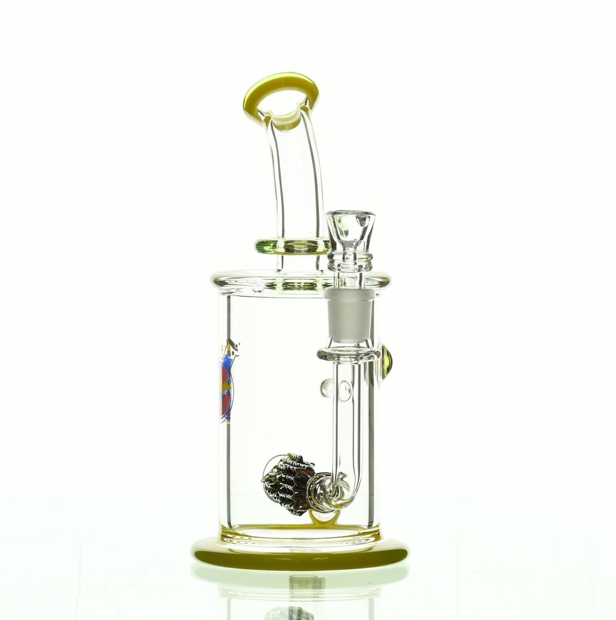 GLASSLAB 303 CAM 04 INLINE MATRIX CLEAR GREEN/CLEAR YELLOW - Smoke Spot Smoke Shop