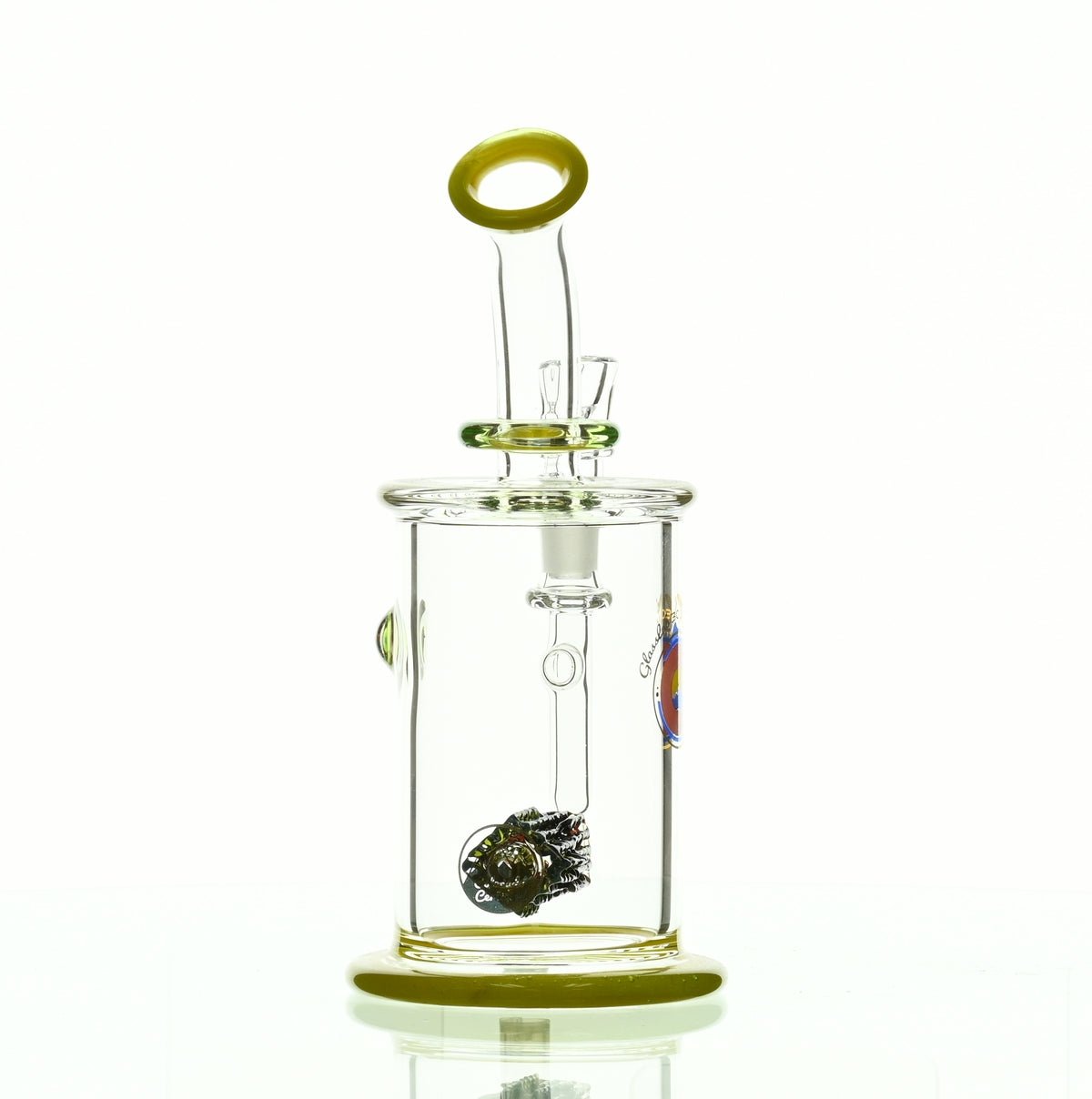 GLASSLAB 303 CAM 04 INLINE MATRIX CLEAR GREEN/CLEAR YELLOW - Smoke Spot Smoke Shop