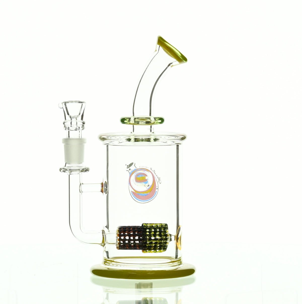 GLASSLAB 303 CAM 04 INLINE MATRIX CLEAR GREEN/CLEAR YELLOW - Smoke Spot Smoke Shop