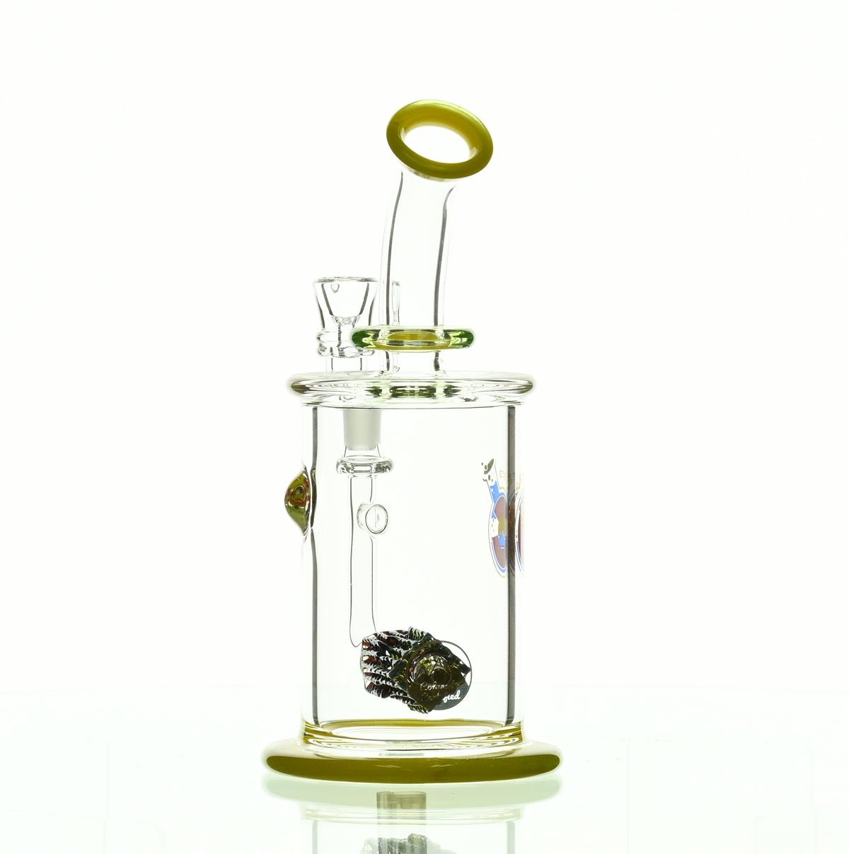 GLASSLAB 303 CAM 04 INLINE MATRIX CLEAR GREEN/CLEAR YELLOW - Smoke Spot Smoke Shop