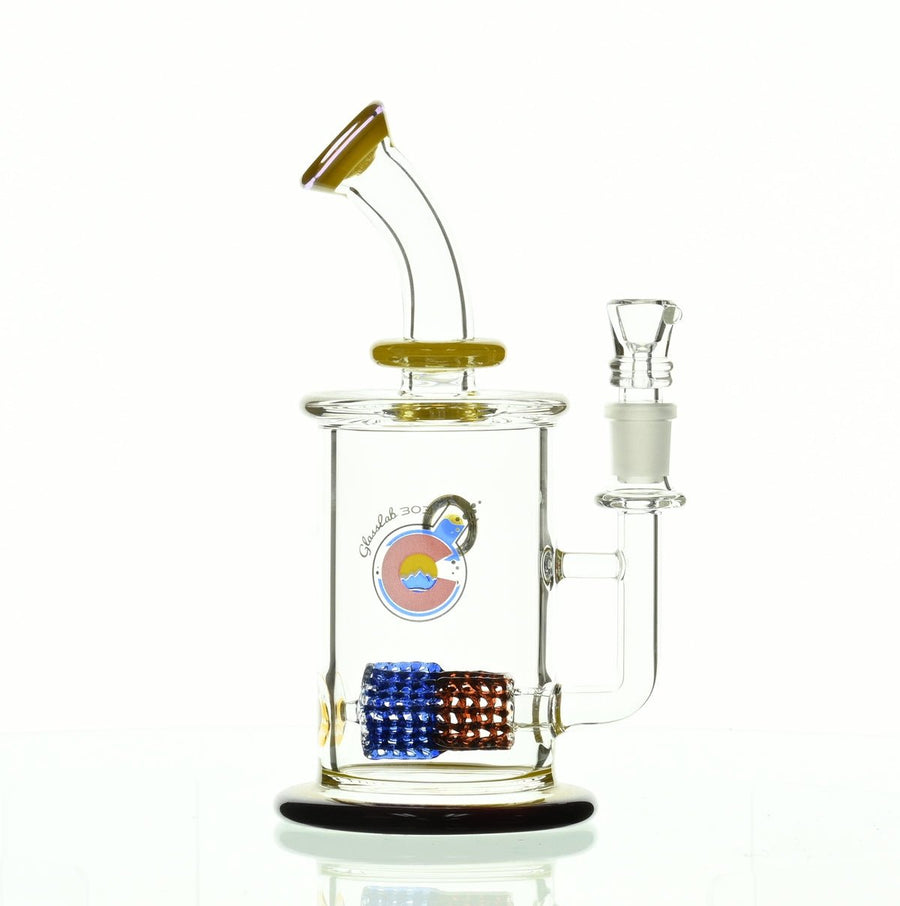 GLASSLAB 303 CAM 04 Inline Matrix Purple/Clear Yellow Rig