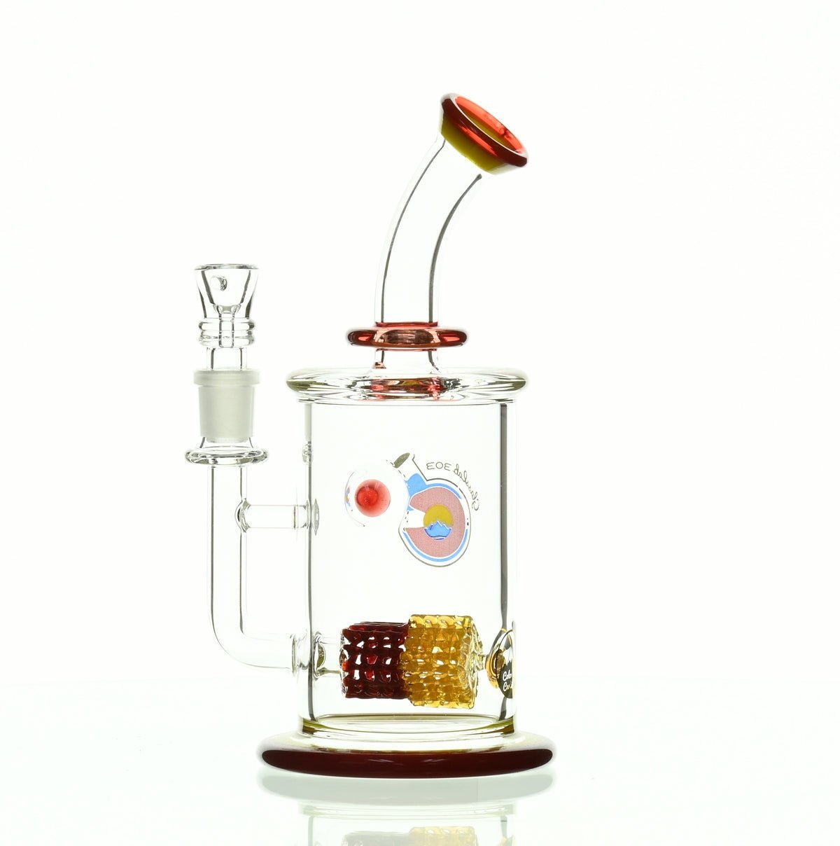 GLASSLAB 303 CAM 04 INLINE MATRIX RED/CANARY - Smoke Spot Smoke Shop