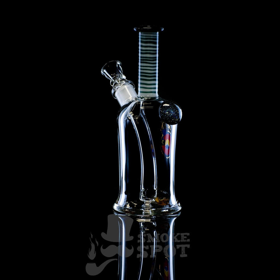 Glasslab 303 heady can 02 A Green White black mouth piece