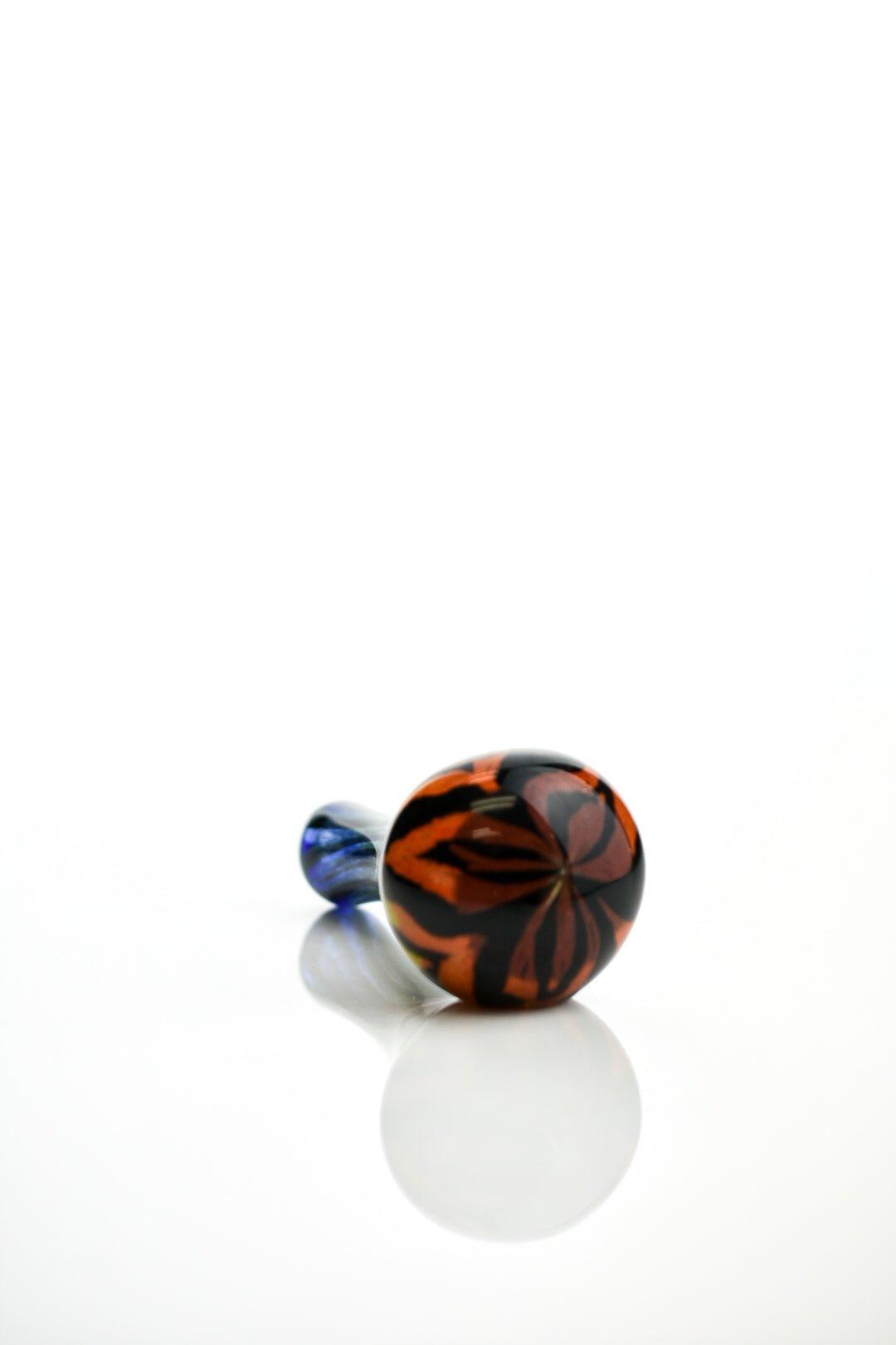 Hoffman Glass Rainbow Zebra Handpipe artistic craftsmanship - Smoke Spot Smoke Shop