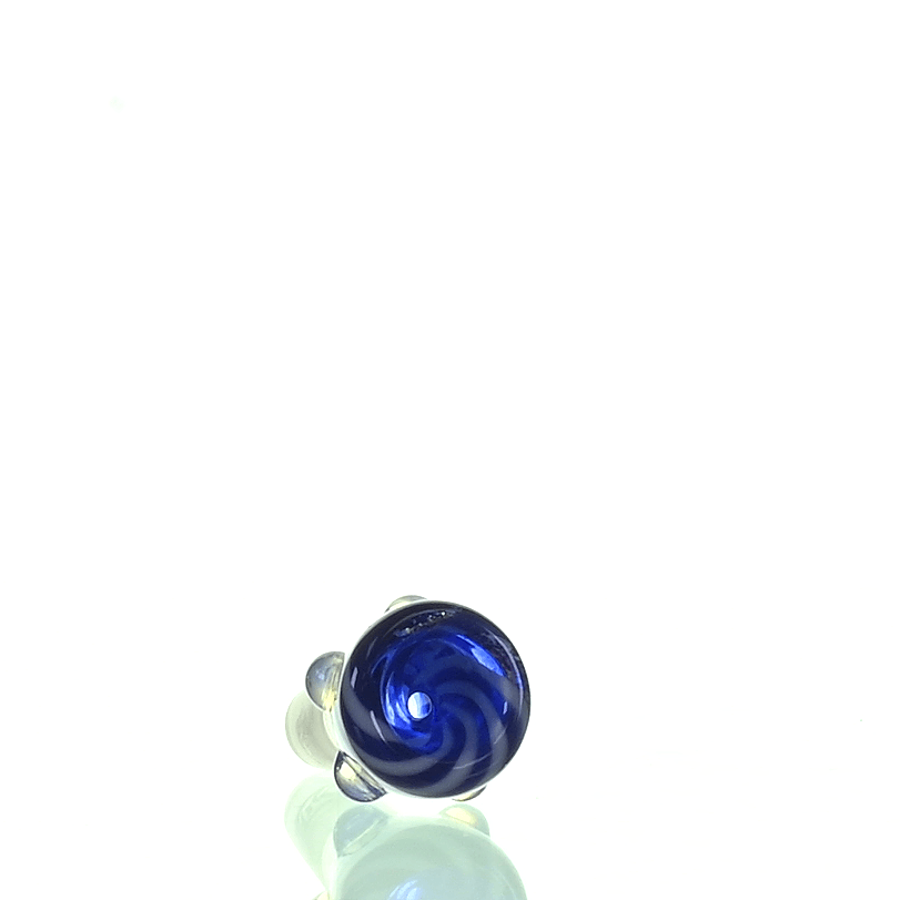 Side view of INFERNO GLASS WORKED 14MM BOWL PIECE 114