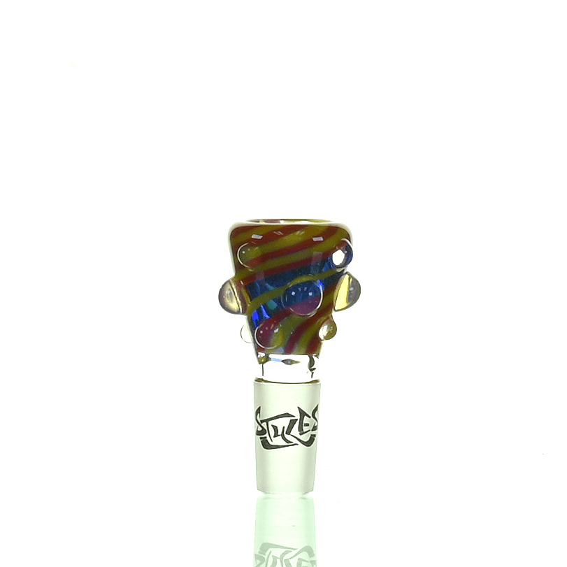 INFERNO GLASS WORKED 14MM BOWL PIECE 119