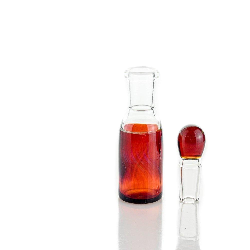 Side view of ISO Jar by Dustin Full Color 112 - ideal for iso dunk station - Smoke Spot Glass