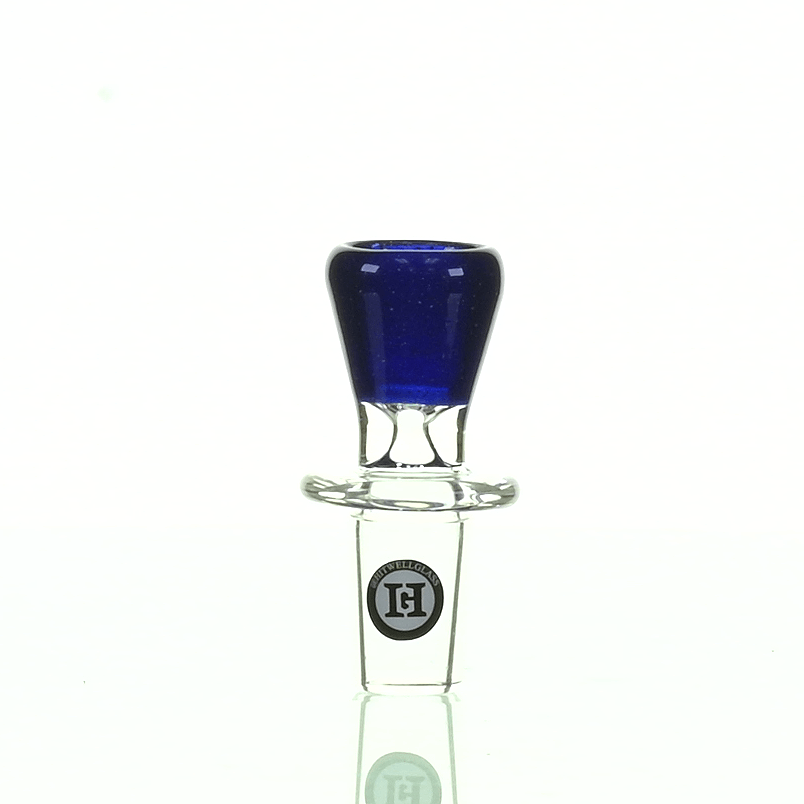 JOE MADIGAN 18MM BLUE W/WHITE DOT FUNNEL BOWL