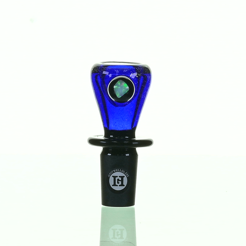 JOE MADIGAN 18MM DICHRO BOWL W/OPAL AND BLACK JOINT #2