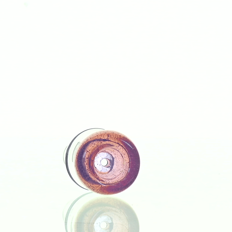 Side view of Joe Madigan 18mm Lollipop Round Bowl glass accessory