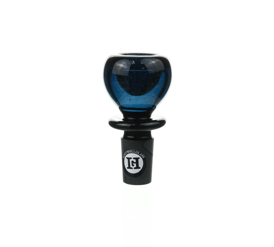 Joe Madigan Blue Dichro Round Bowl 14 mm - Premium Glass Accessory