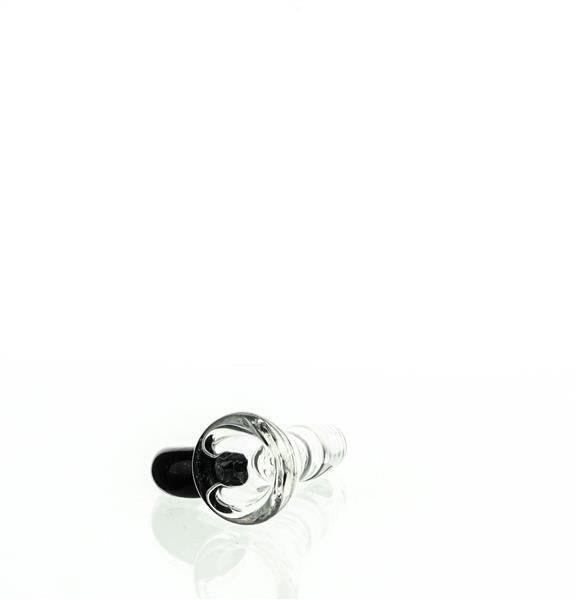 Joe Madigan Color Hook Stardust Green 14mm Glass Dry Herb Slide Side View - Smoke Spot