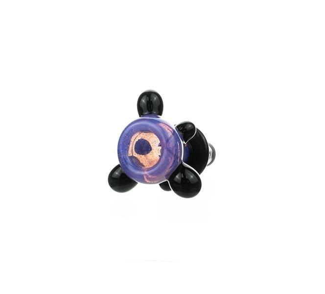 Joe Madigan Colored Bowl purple black dots - Smoke Spot Smoke Shop