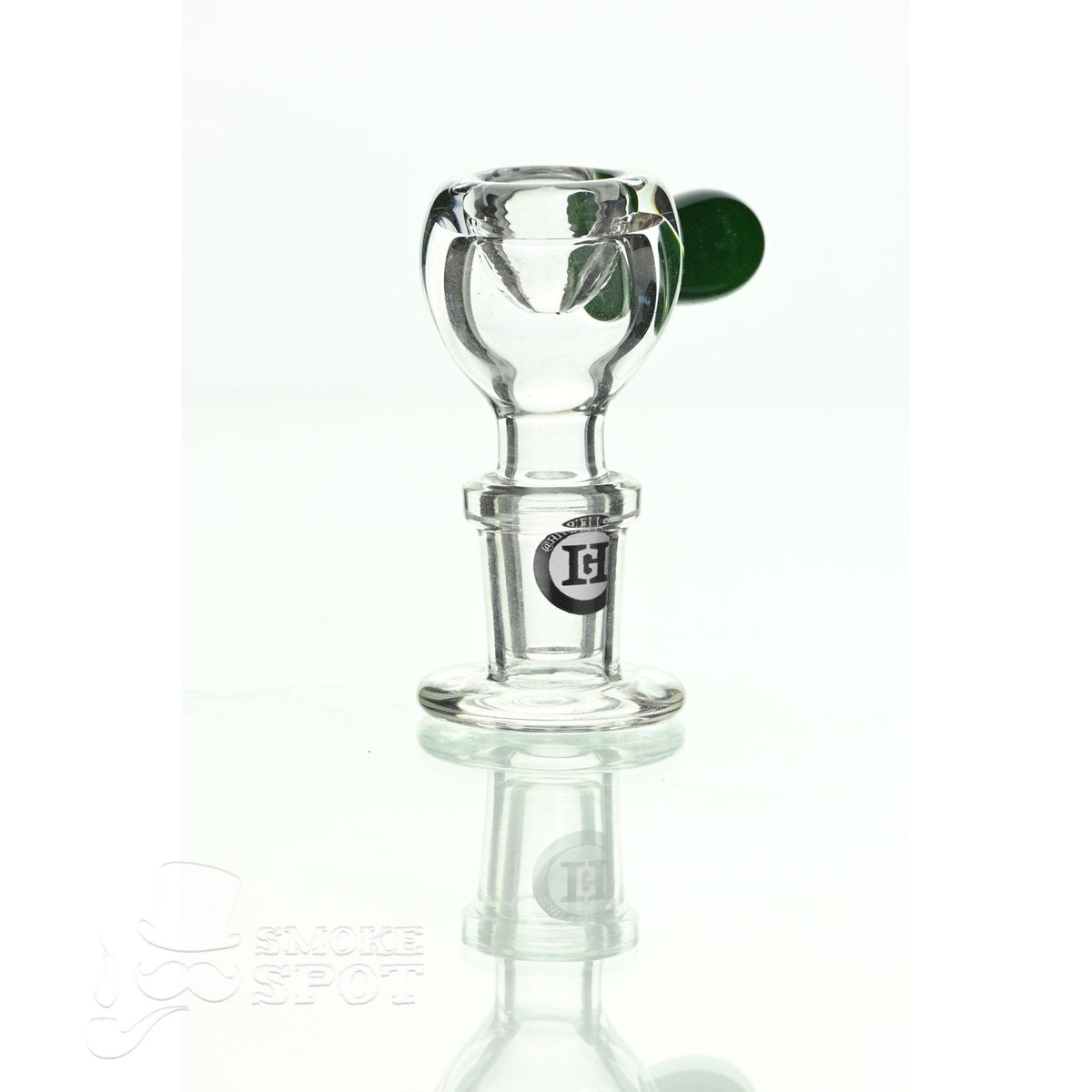 Joe Madigan dry herb slide 14 mm green handle with ergonomic grip