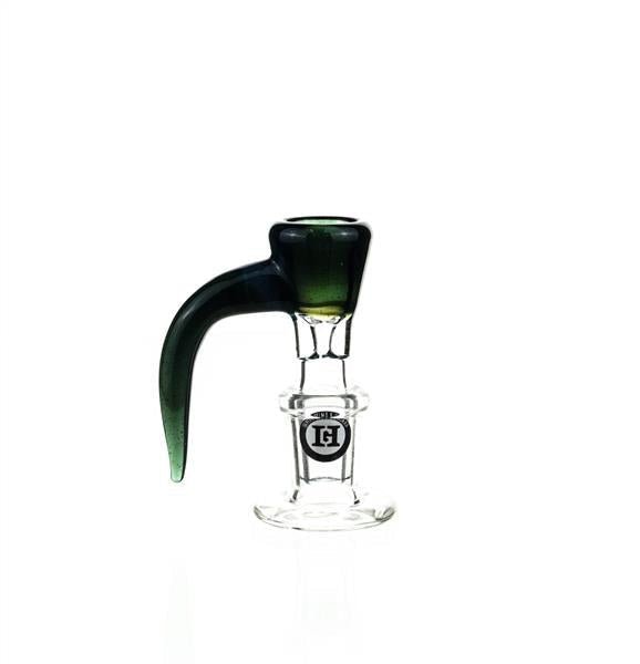 Joe Madigan Hook Full Color Teal Glass Dry Herb Slide - Smoke Spot Smoke Shop