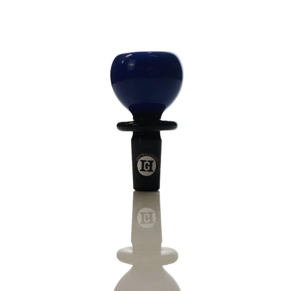 Joe Madigan Periwinkle Round Bowl with Black 14 mm Fitting - Premium Glass Accessory