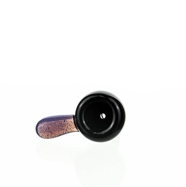 Joe Madigan round black bowl violet handle - Smoke Spot Smoke Shop