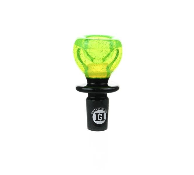 Joe Madigan Slime Green Round Bowl 14 mm - Premium Glass Accessory