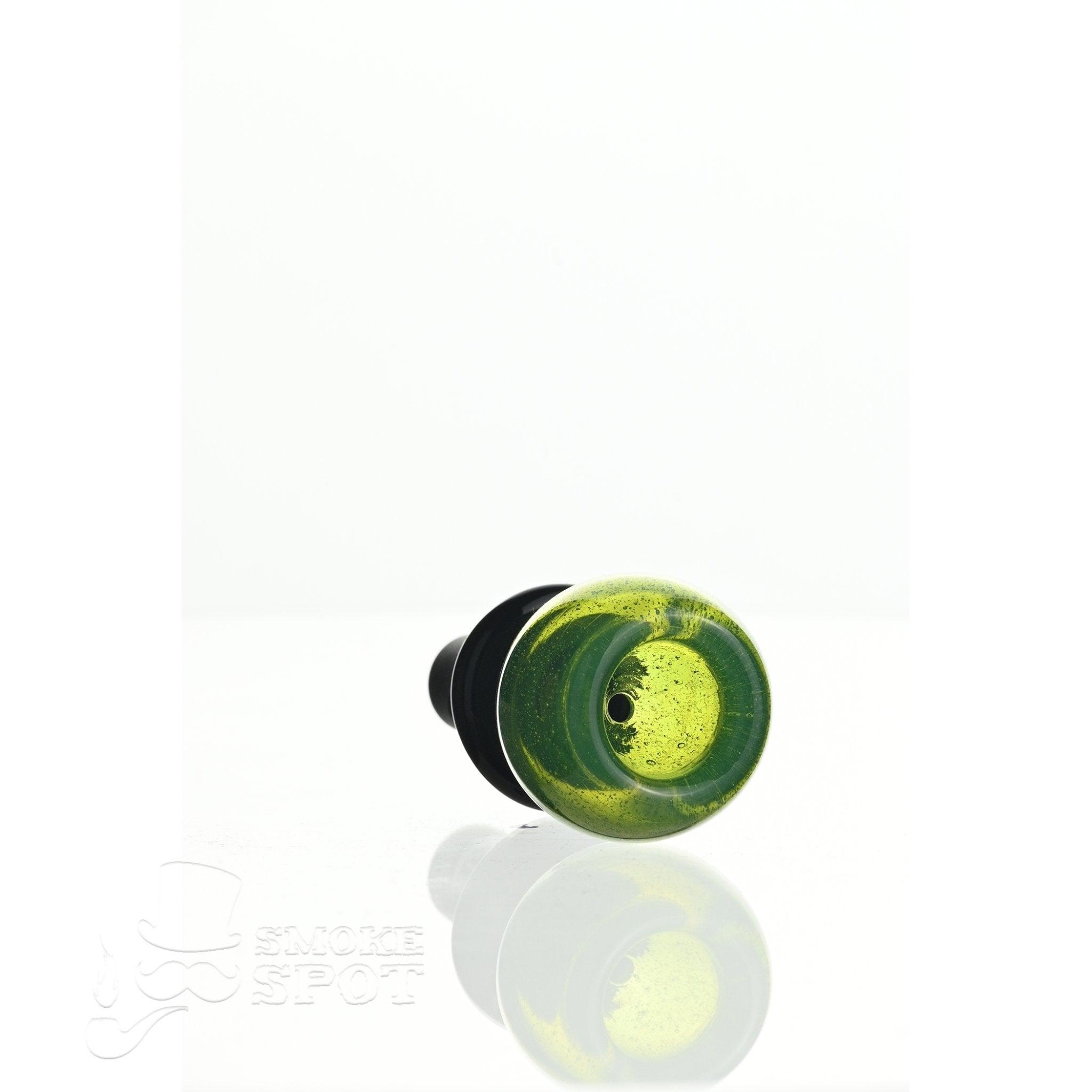 Joe Madigan tropical green Round bowl black fitting 14 mm - Smoke Spot Smoke Shop