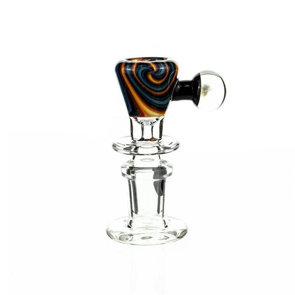Joe Madigan Worked Funnel Bowl with Opal 104 - Premium 14mm Glass Accessory
