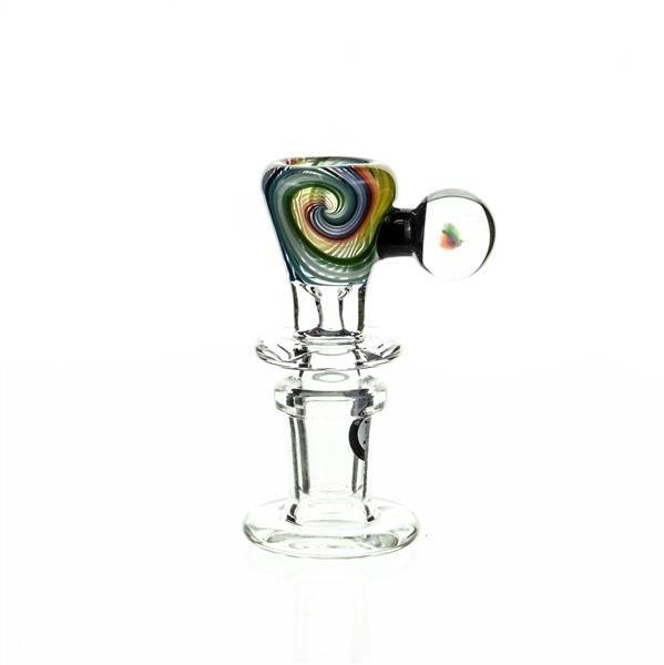 Joe Madigan Worked Funnel Bowl with Opal 106 - 14mm Glass Accessory