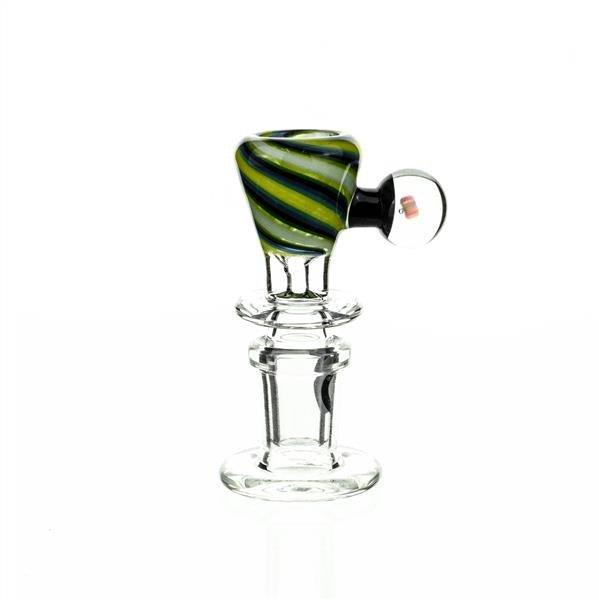 Joe Madigan Worked Funnel Bowl with Opal 107 - Premium 14mm Glass Accessory