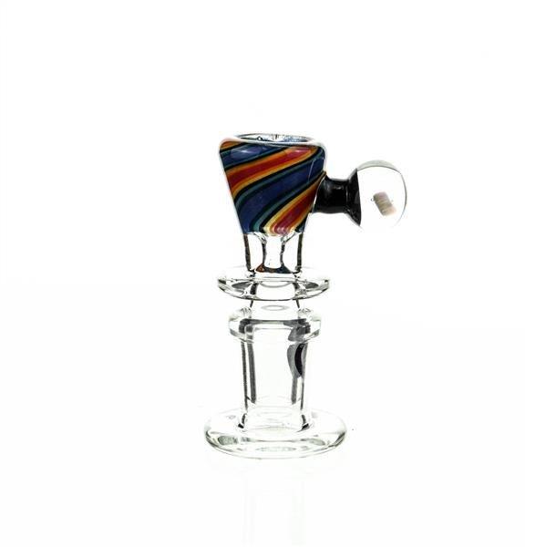 Joe Madigan Worked Funnel Bowl with Opal 109 - Premium 14mm Glass Accessory