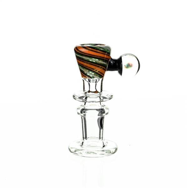 Joe Madigan Worked Funnel Bowl with Opal 111 - 14mm Glass Accessory