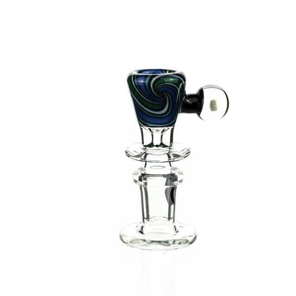 Joe Madigan Worked Funnel Bowl with Opal 116 - Premium 14mm Glass Accessory
