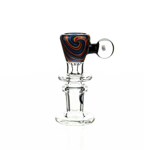 Joe Madigan Worked Funnel Bowl with Opal 118 - 14 mm Glass Accessory