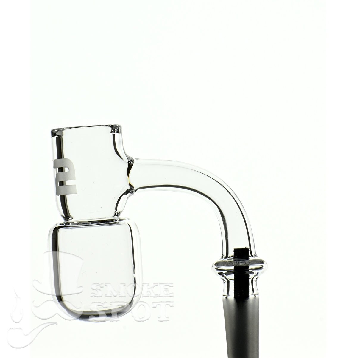 Joel Halen 90 Deg 10 mm T2 American Quartz Banger - Smoke Spot Glass