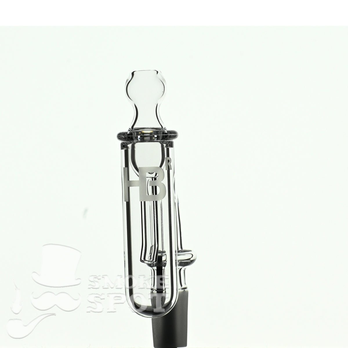 Close-up of Joel Halen 90 Deg 14 mm quartz banger with cap - Smoke Spot