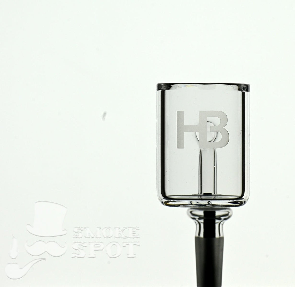 Close-up of Joel Halen 90 degree 10 mm 30 mm quartz bucket flat bottom banger