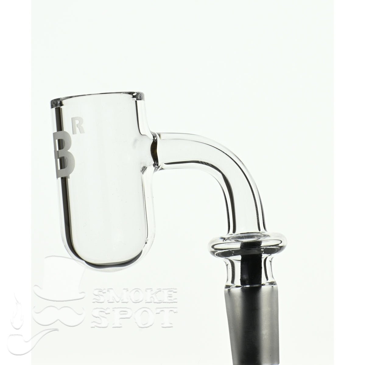 Joel Halen 90 degree 14 mm quartz banger with 25 mm round bottom bucket - Smoke Spot Smoke Shop
