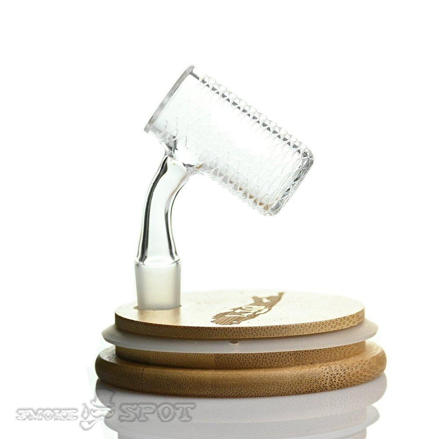Long Island 14mm 45° Round Diagonal Engraved Quartz Banger