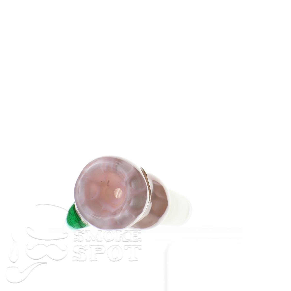 Mathematix double bubble honeycomb bowl w/dark green hook - Smoke Spot Smoke Shop