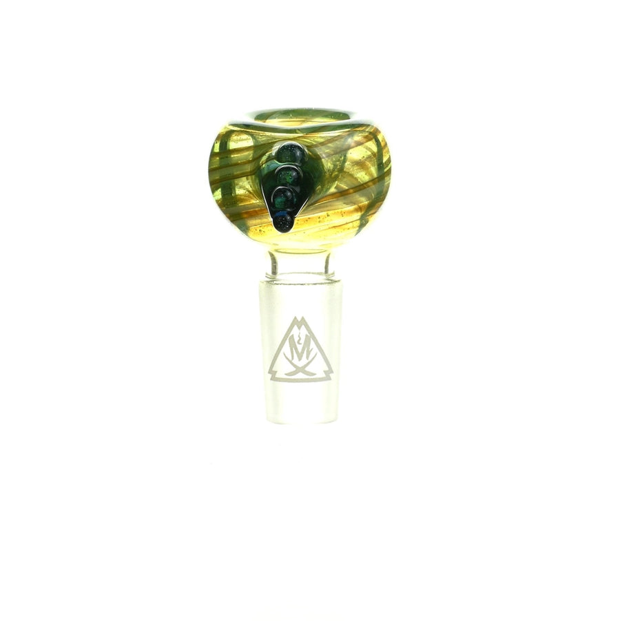 Mathematix Reversal Bowl w/ Colored Hook 109 - 14mm Glass Bowl