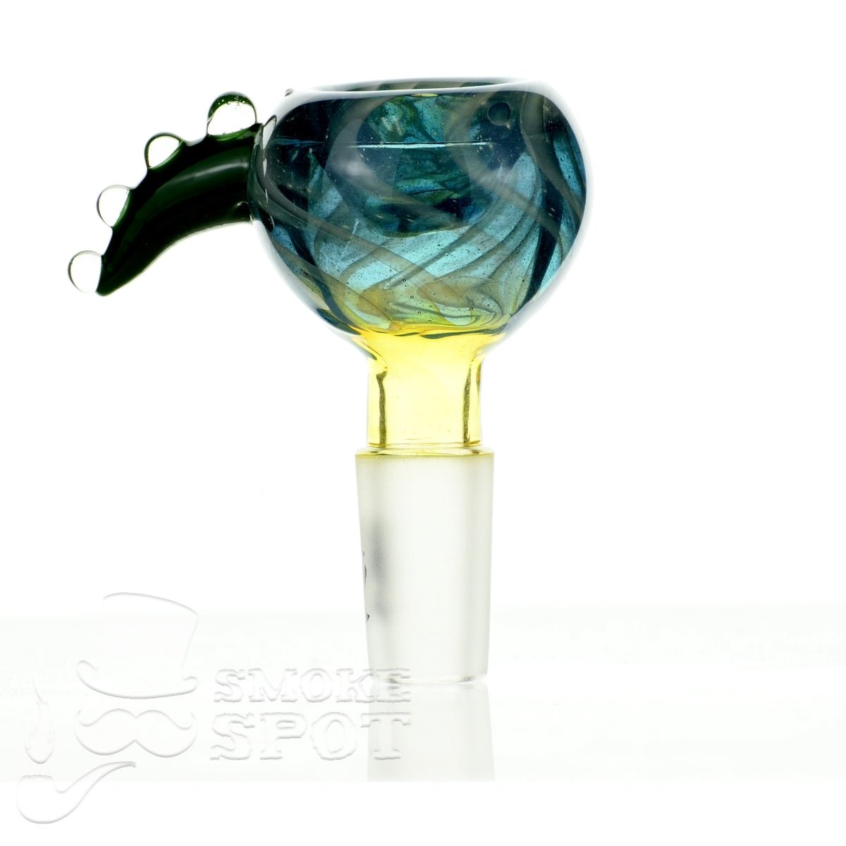 Side view of Mathematix Reversal Bowl with Hook 102 dry herb slide
