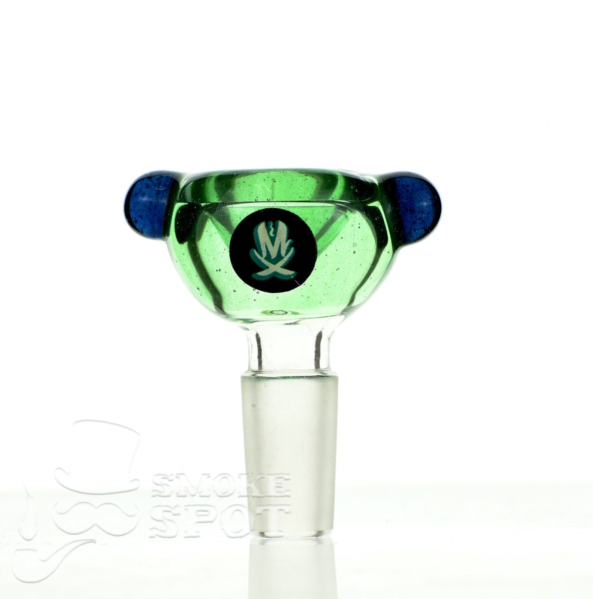 Mathematix Slyme Colors Two Dots 105 Premium Glass Bowl for Dry Herb - Smoke Spot