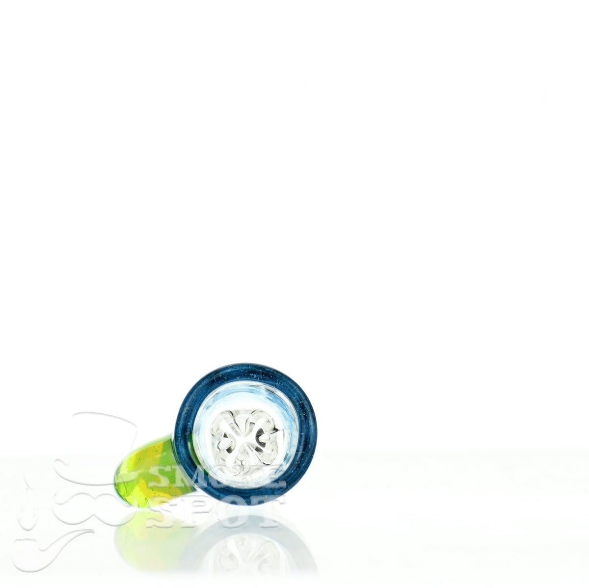 Close-up of Mathematix Tea Cup Colored Handle 14 mm glass accessory