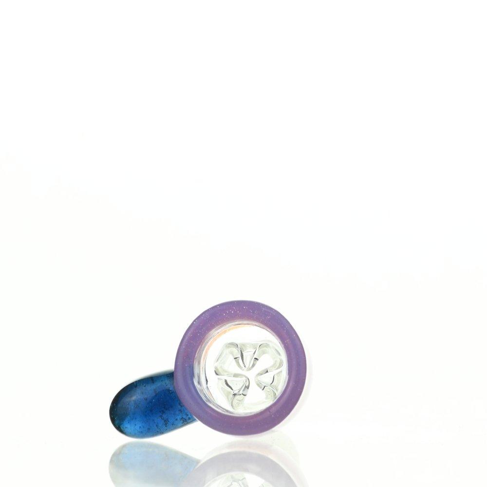 Side view of Mathematix Teacup Bowl Milky Pink 14mm Glass Accessory