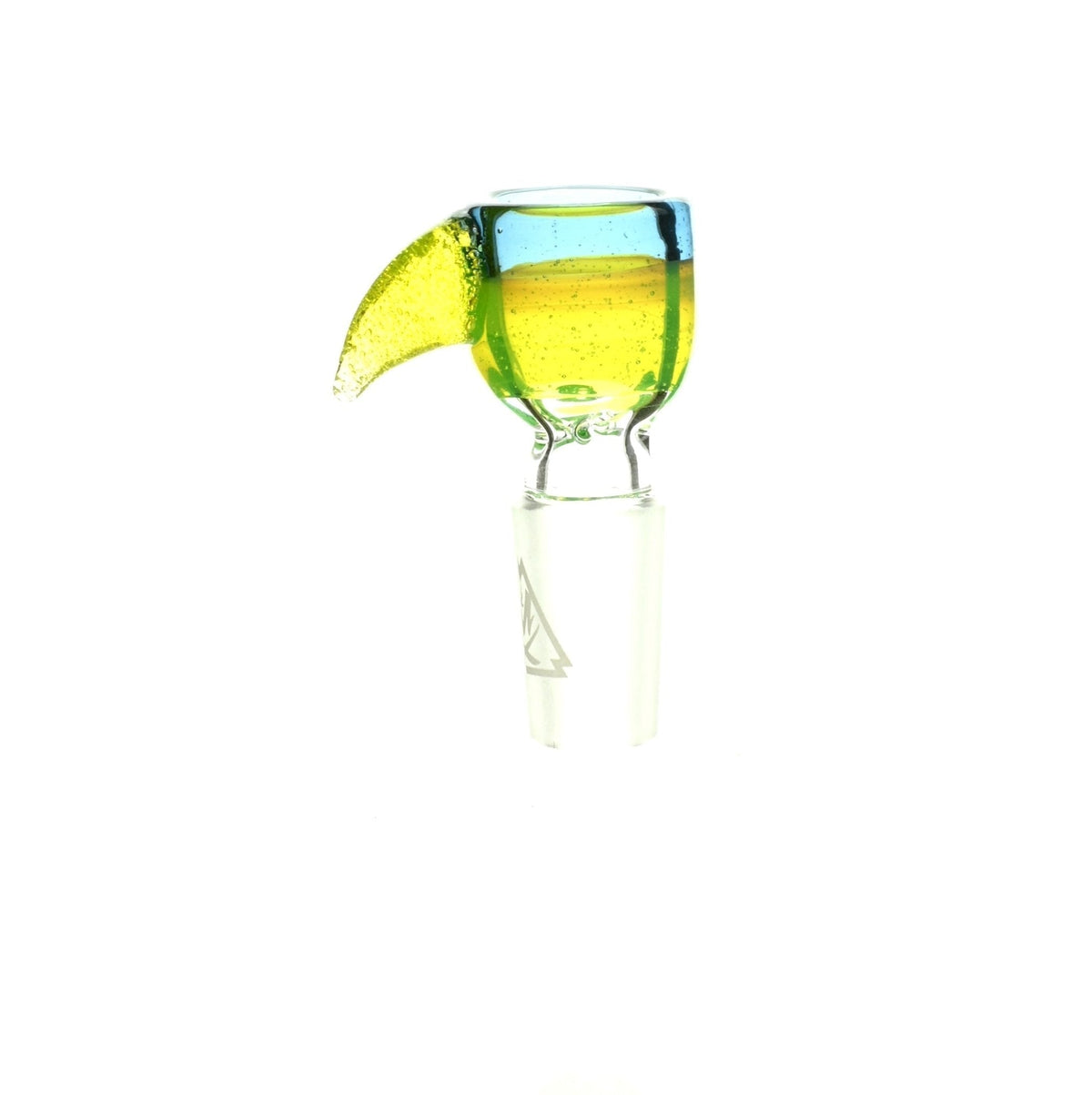 Mathematix teacup bowl with hook tri color 11 glass accessory for 14mm joints