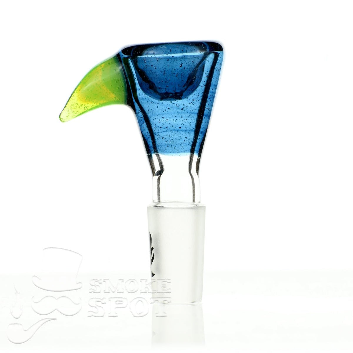 Side View of Mathematix Thick Funnel with Hook 14 mm Bowl - Durable Glass Bowl