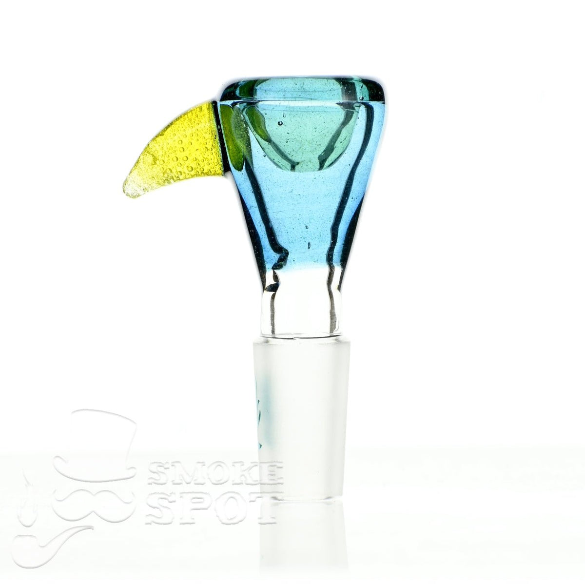 Side view of Mathematix Thick Funnel w Hook 14 mm Bowl glass accessory