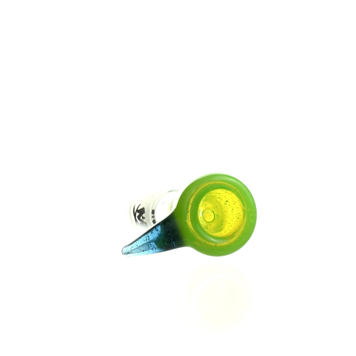 Close-up of Mathematix thick funnel with hook 14 mm bowl glass accessory