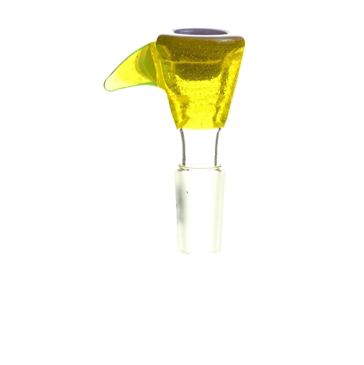 Close-up of Mathematix Tri Color Funnel 14 mm Bowl 109 glass accessory